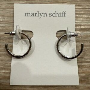Marlyn Schiff Silver Hoop Earrings